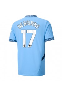 Fotbalové Dres Manchester City Kevin De Bruyne #17 Domácí Oblečení 2024-25 Krátký Rukáv